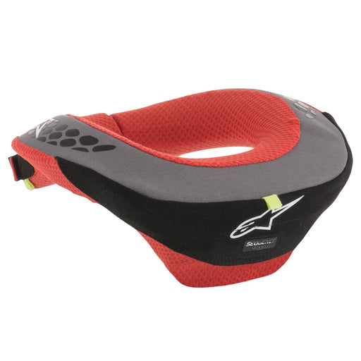 Alpinestars SEQUENCE Youth Neck Roll/Support - Red/Gray - Rear - Fast Racer