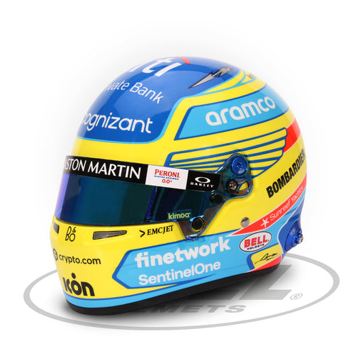 Bell 1:2 Scale Mini Helmet Fernando Alonso 2023 Aston Martin - Fast Racer