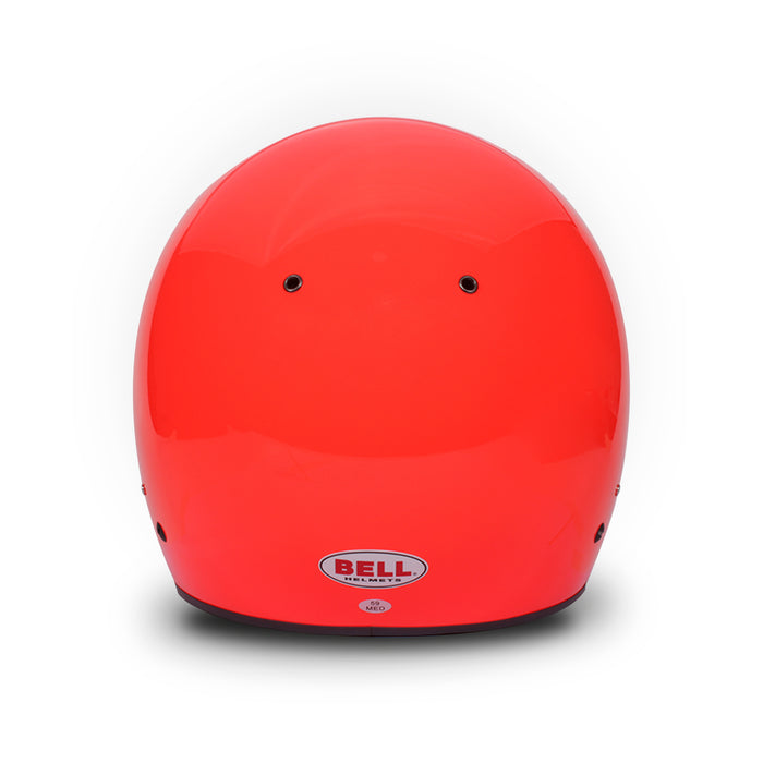 Bell K1 Sport Racing Helmet Karting Helmet Orange Back View - Fast Racer