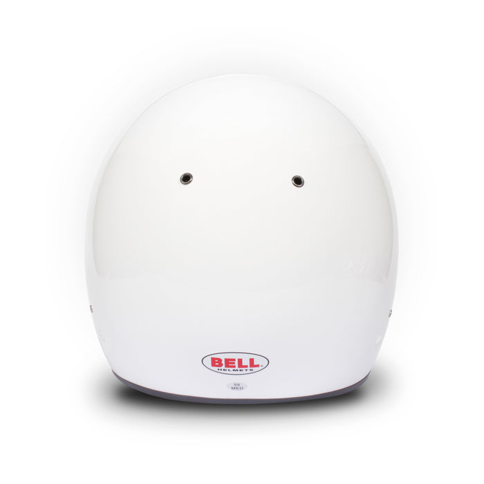 Bell K1 Sport Racing Helmet Karting Helmet White Back View - Fast Racer