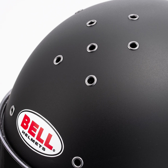 Bell RS7 - SA2020 Helmet - Racing Helmet - Black - Top Zoom In - Fast Racer