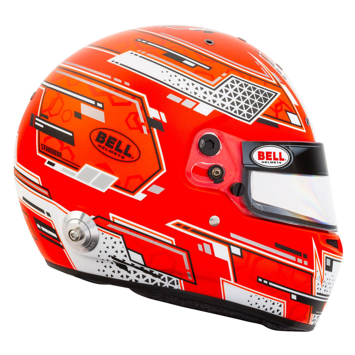 Bell RS7 Stamina - SA2020 Helmet - FIA Helmet - F1 Helmet - Stamina Red - Right Side - Fast Racer