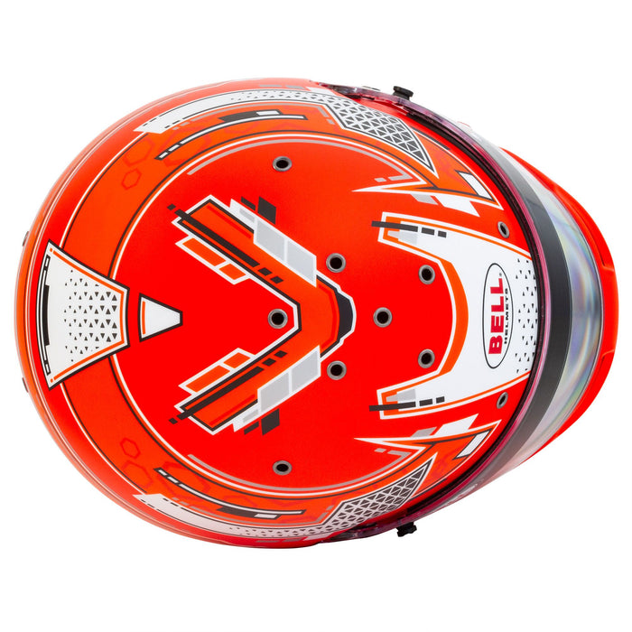 Bell RS7 Stamina - SA2020 Helmet - FIA Helmet - F1 Helmet - Stamina Red - Top - Fast Racer