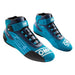 OMP KS-3 Karting Shoes MY2021, Kart Boots - Blue / Cyan - Fast Racer
