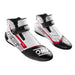 OMP KS-2 Karting Shoes MY2021, Kart Boots - White / Black - Fast Racer