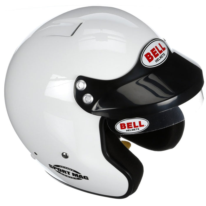 Bell Sport Mag Open Face Racing Helmet - Snell SA2020 - White Right 1 - Fast Racer