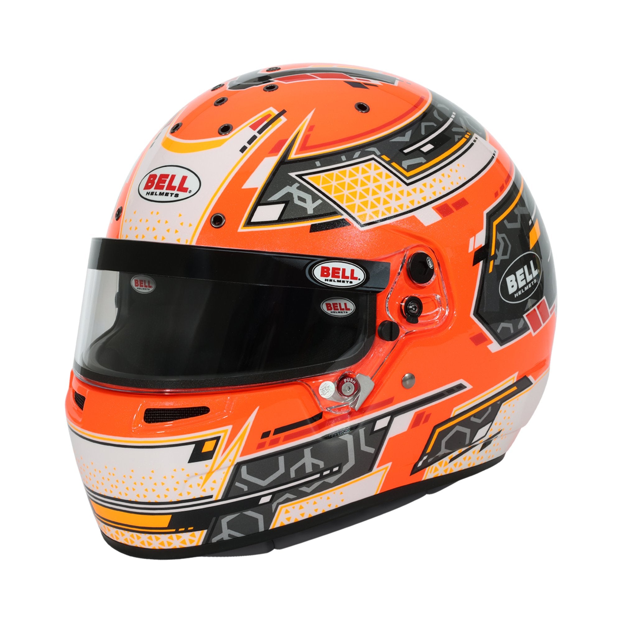 What type of visor does the helmet include?