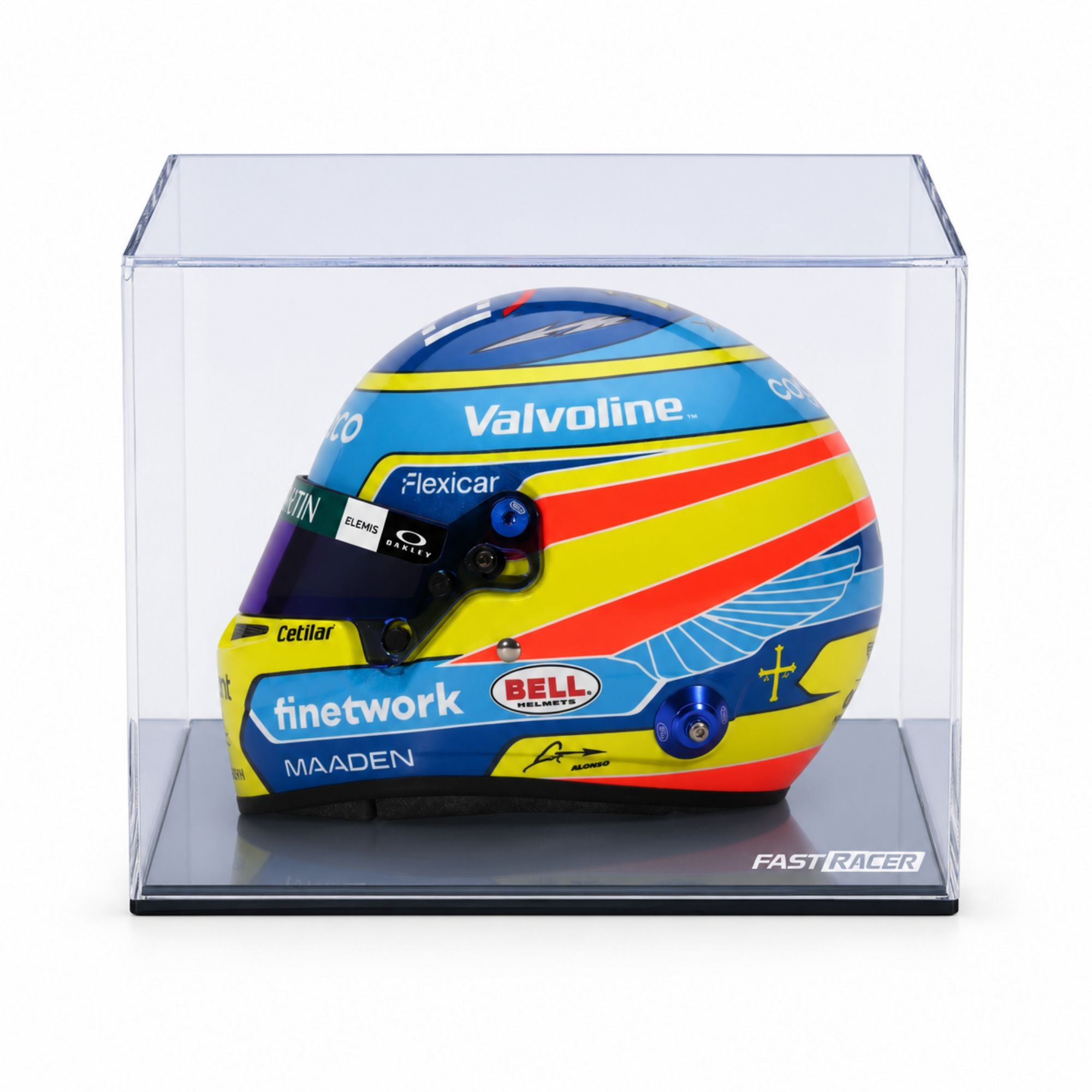 Fernando Alonso 2025 Season F1 Mini Helmet & Display Case Bundle Questions & Answers