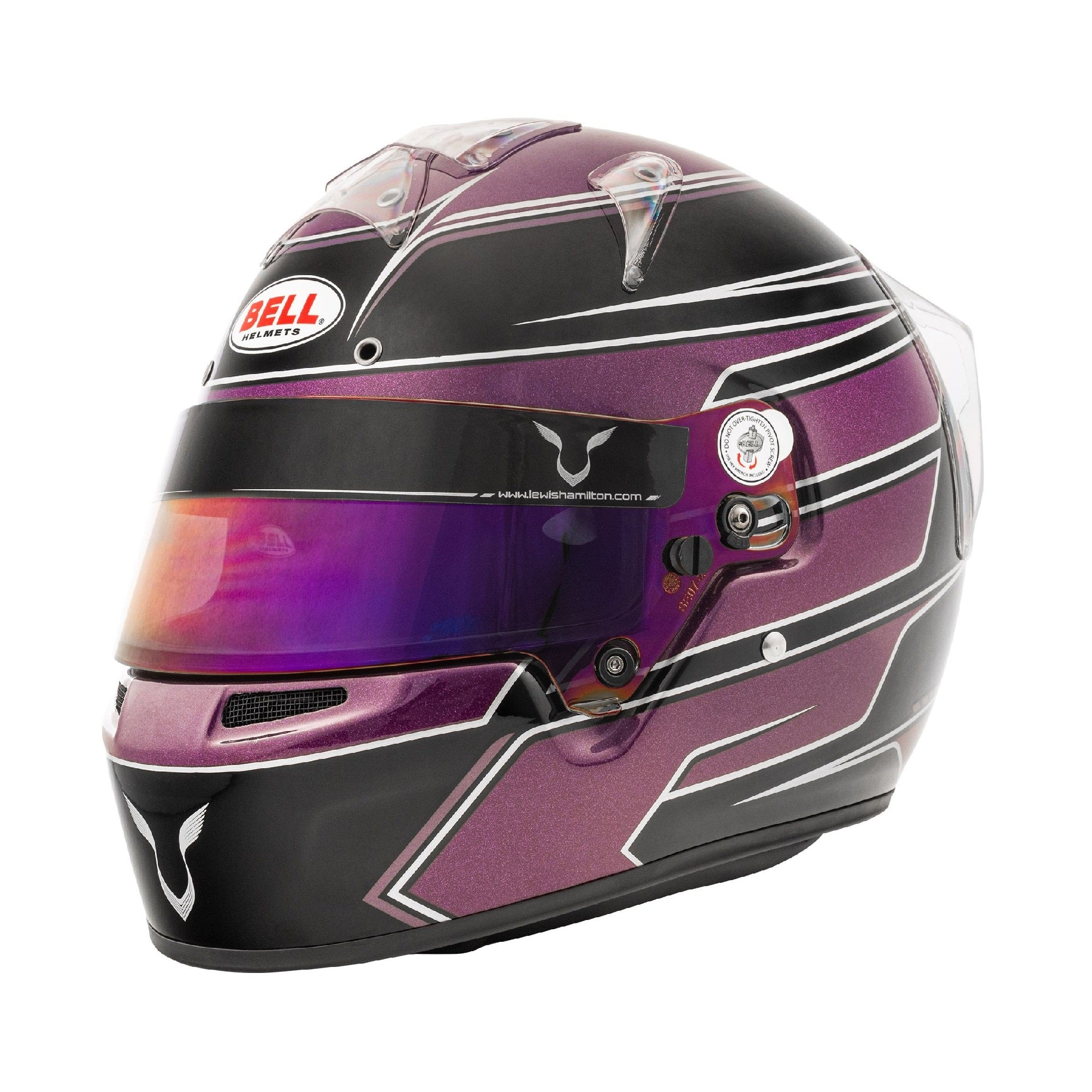 Bell KC7-CMR Kart Helmet Lewis Hamilton Black/Purple / FREE HP Bag Questions & Answers