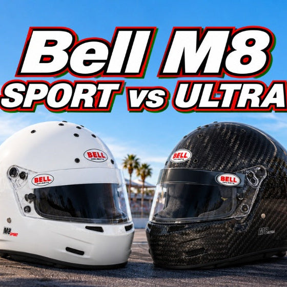 Bell M8 Carbon (ULTRA) vs M8 SPORT: Which SA2025 Racing Helmet to Buy?