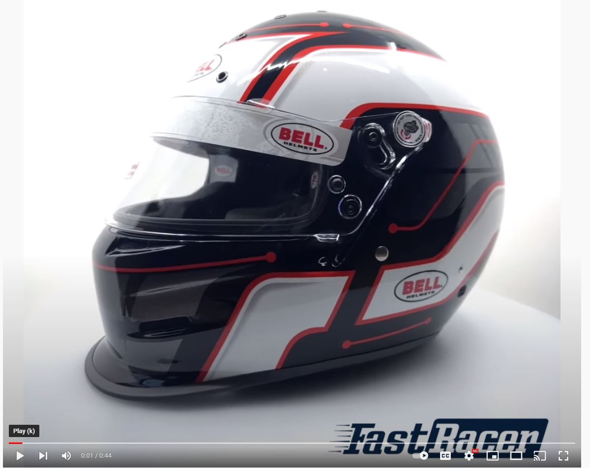 Bell K1 Pro Circuit Blue / Red, All-purpose Racing/Karting Helmet, 360-Degree Video Is Now Available - FAST RACER