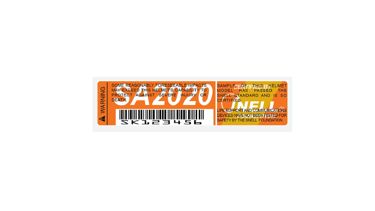 Where To Find The Snell, FIA or SFI Homologation Label In a Motorsport ...