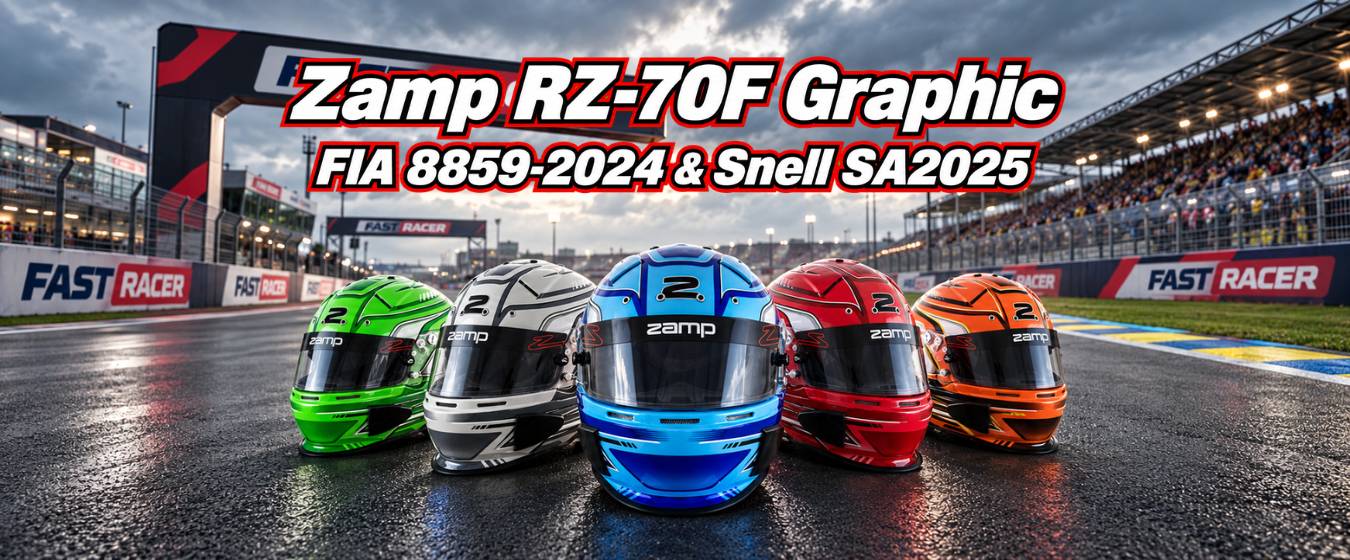 Zamp RZ-70F Graphic Helmet: Dual FIA 8859-2024 and Snell SA2025 Rating, and Who Needs It