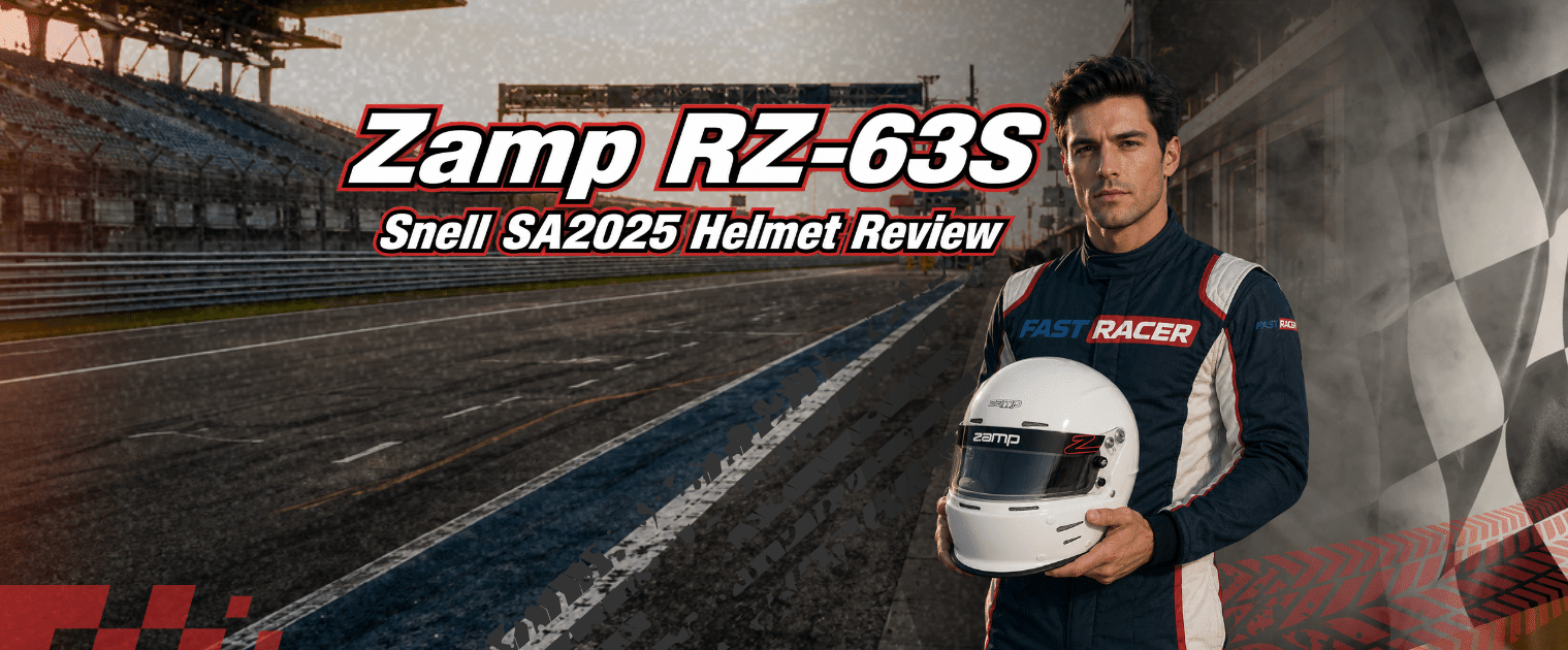 Zamp RZ-63S Helmet Review: Lightweight SA2025 Racing Helmet for Open-Cockpit Racers - FAST RACER