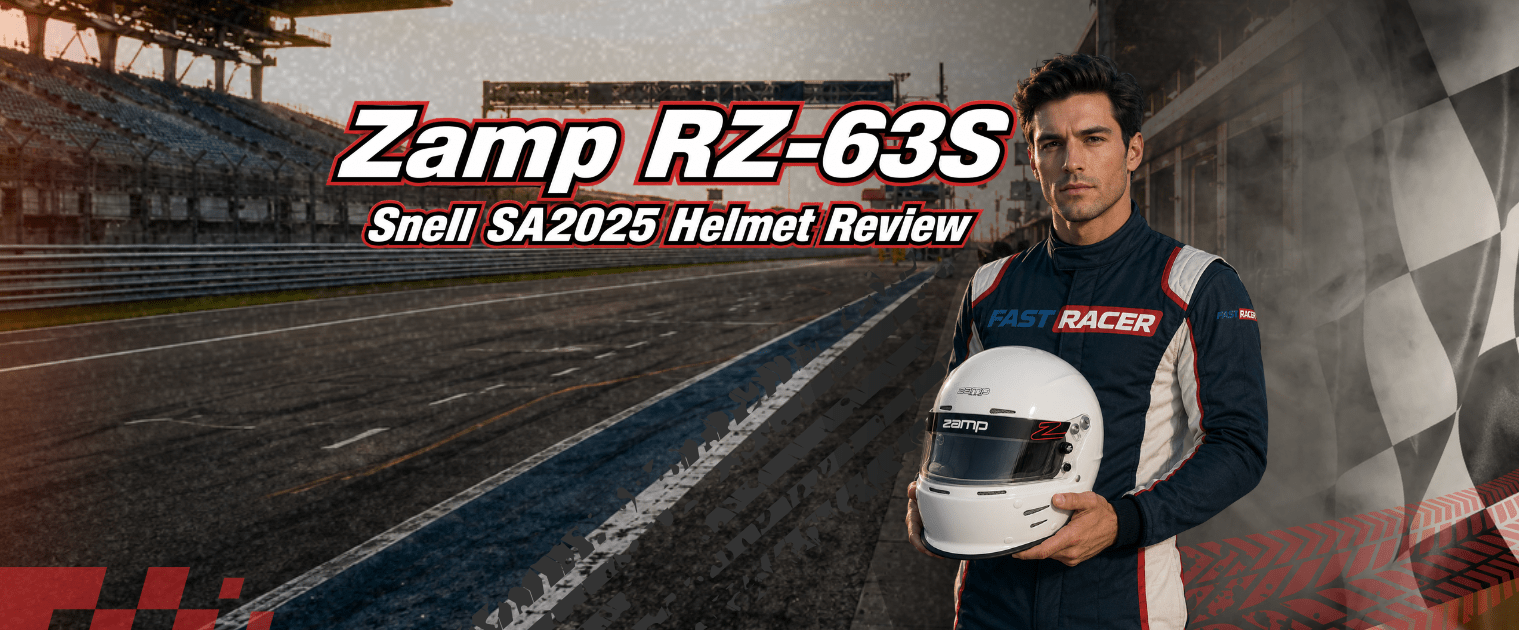 Zamp RZ-63S Helmet Review: Lightweight SA2025 Racing Helmet for Open-Cockpit Racers - FAST RACER