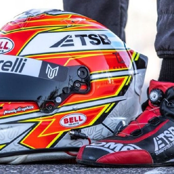Racing Helmet on the Floor - Fast Racer