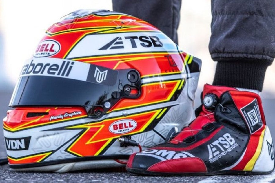 Racing Helmet on the Floor - Fast Racer