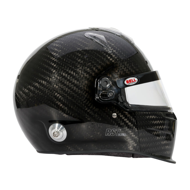 Right View of Bell RS7 ULTRA Racing Helmet with Duckbill Spoiler - Snell SA2025 and FIA8859-2024 at FAST RACER