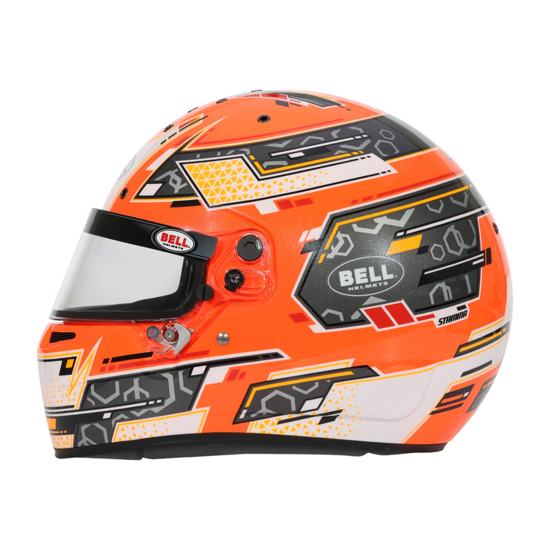 Bell RS7 - K PRO Stamina Anthracite/Orange Kart Helmet - Snell K2025 / FIA - FAST RACER