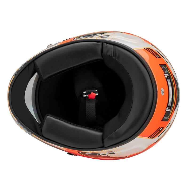 Bell RS7-K PRO Stamina Anthracite/Orange Kart Helmet - Snell K2025 | FIA | Free GIFT, FIA8878-2024 | Snell K2025