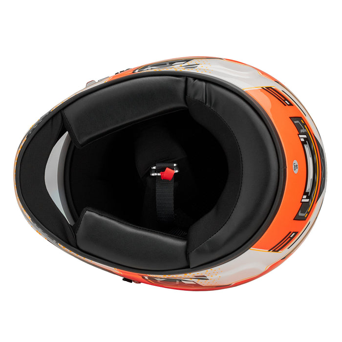 Bell RS7 - K PRO Stamina Anthracite/Orange Kart Helmet - Snell K2025 / FIA - FAST RACER
