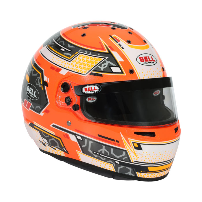 Bell RS7 - K PRO Stamina Anthracite/Orange Kart Helmet - Snell K2025 / FIA - FAST RACER