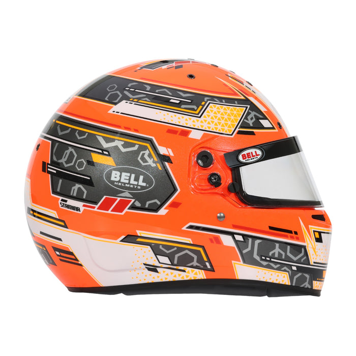 Bell RS7 - K PRO Stamina Anthracite/Orange Kart Helmet - Snell K2025 / FIA - FAST RACER