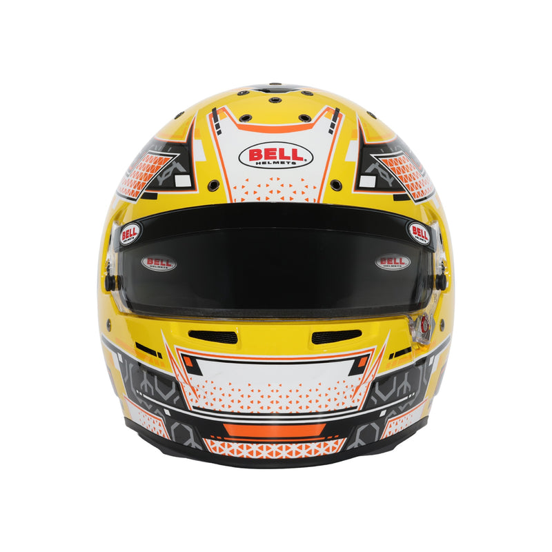 Bell RS7 - K PRO Stamina Anthracite/Yellow Kart Helmet - Snell K2025 / FIA - FAST RACER