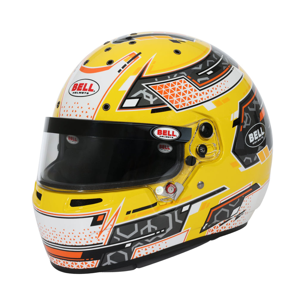 Bell RS7-K PRO Stamina Anthracite/Yellow Kart Helmet - Snell K2025 | FIA | Free GIFT, FIA8878-2024 | Snell K2025