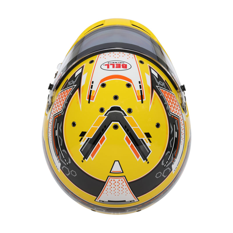 Bell RS7 - K PRO Stamina Anthracite/Yellow Kart Helmet - Snell K2025 / FIA - FAST RACER