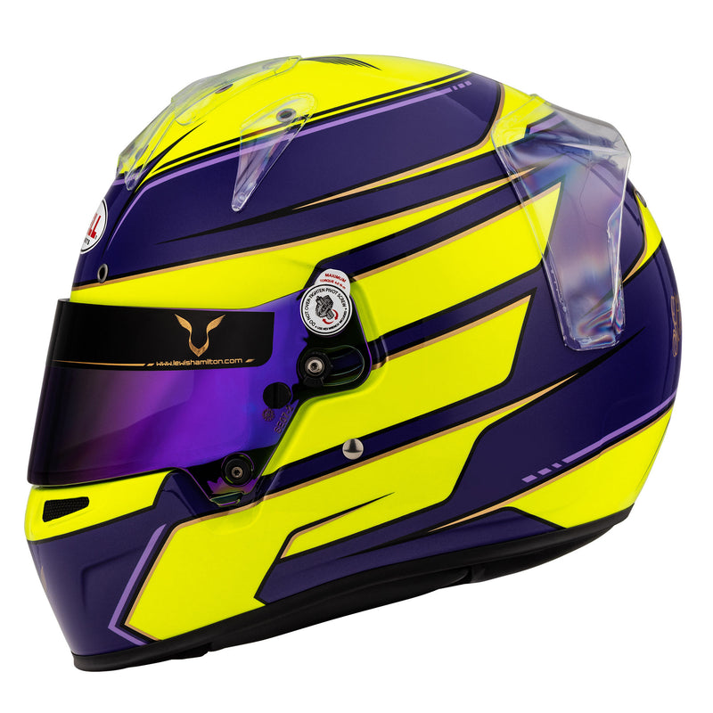 Bell KC7-CMR Kart Helmet Lewis Hamilton Yellow/Purple
