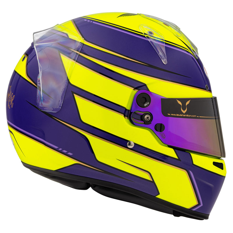 Bell KC7-CMR Kart Helmet Lewis Hamilton Yellow/Purple