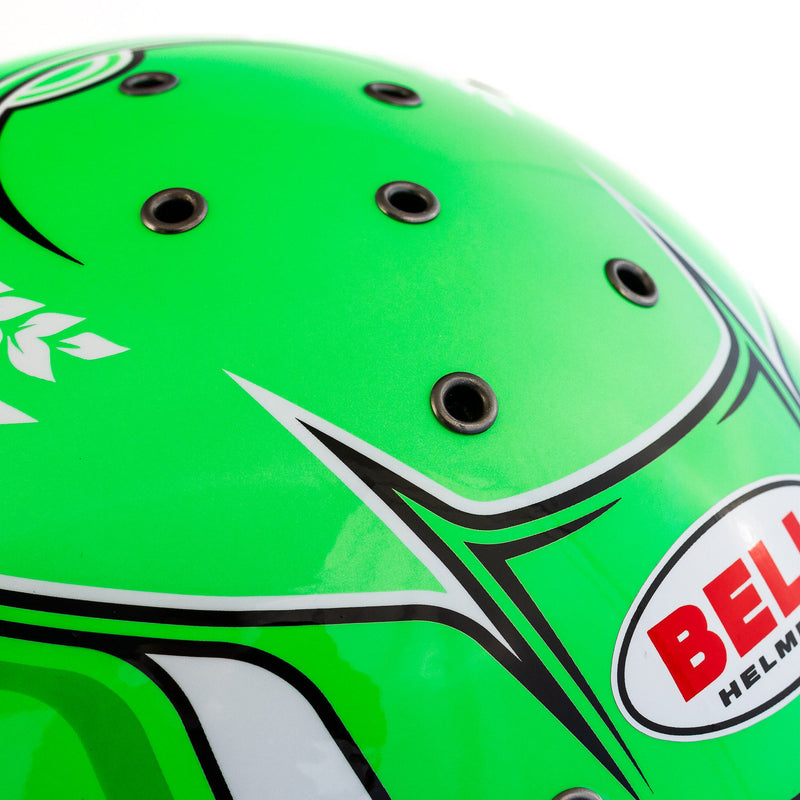 bell green helmet Bell KC7-CMR Champion Green Kart Helmet - FIA/Snell CMR, Champion Green