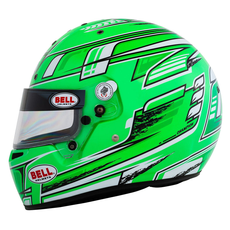 Bell KC7 - CMR Champion Green Kart Helmet - FIA/Snell CMR / FREE GIFT - FAST RACER