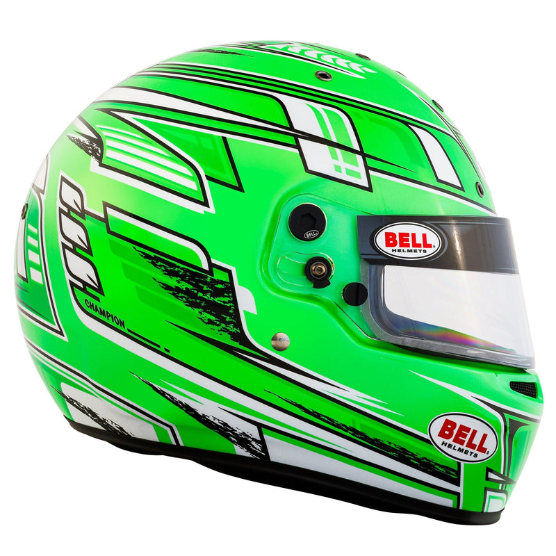 Bell KC7 - CMR Champion Green Kart Helmet - FIA/Snell CMR / FREE GIFT - FAST RACER