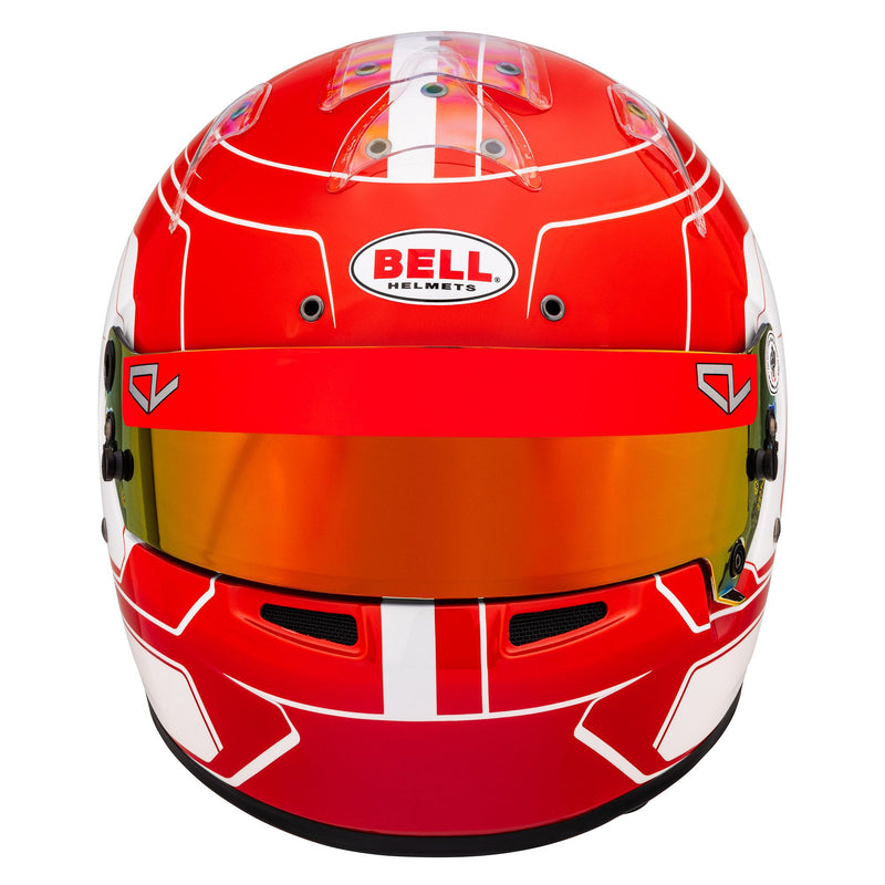 Bell KC7-CMR Kart Helmet - Charles Leclerc | Free HP Bag, Red/White