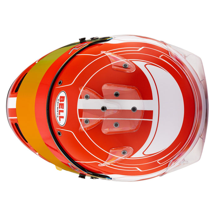 Bell KC7-CMR Kart Helmet - Charles Leclerc Signature Series +Free HP Helmet Bag - Top - Fast Racer