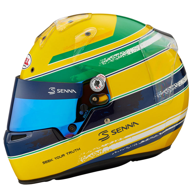 Bell KC7 - CMR Kart Helmet - Ayrton Senna / FREE HP Bag - FAST RACER