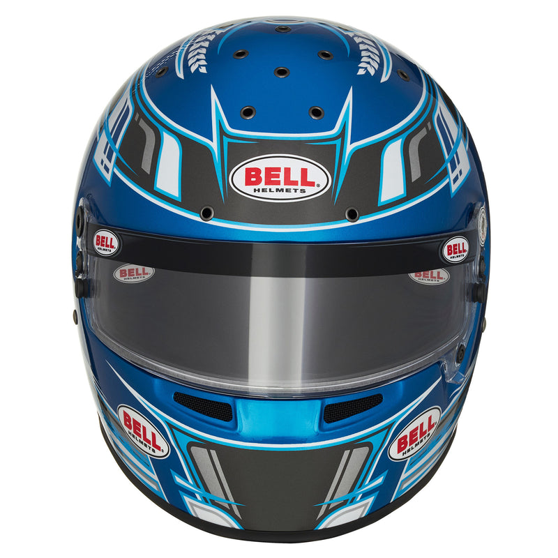 Bell KC7 - CMR Champion Anthracite/Blue Kart Helmet - FIA/Snell CMR / FREE GIFT - FAST RACER