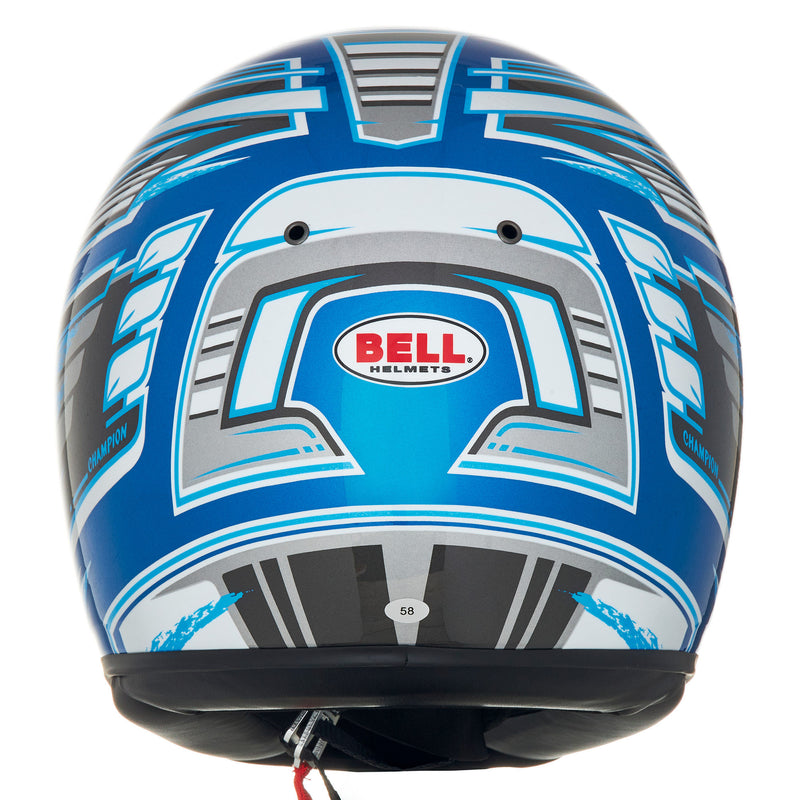 Bell KC7 - CMR Champion Anthracite/Blue Kart Helmet - FIA/Snell CMR / FREE GIFT - FAST RACER