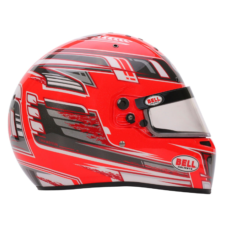 Bell KC7-CMR Champion Red Kart Helmet - FIA/Snell CMR | Free GIFT, Champion Anthracite/Red