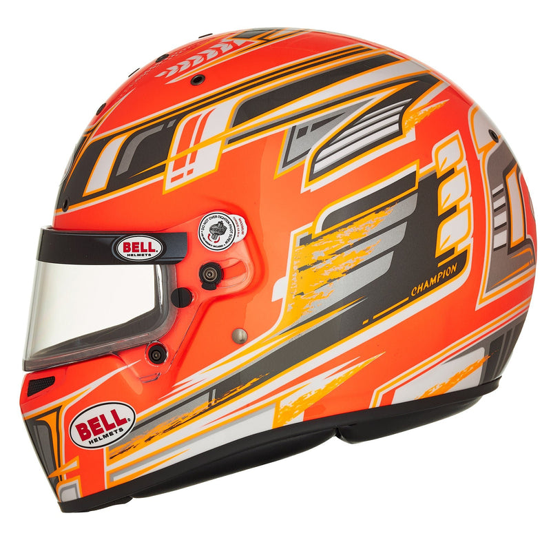 Bell KC7 - CMR Champion Anthracite/Orange - FIA/Snell CMR / FREE GIFT - FAST RACER