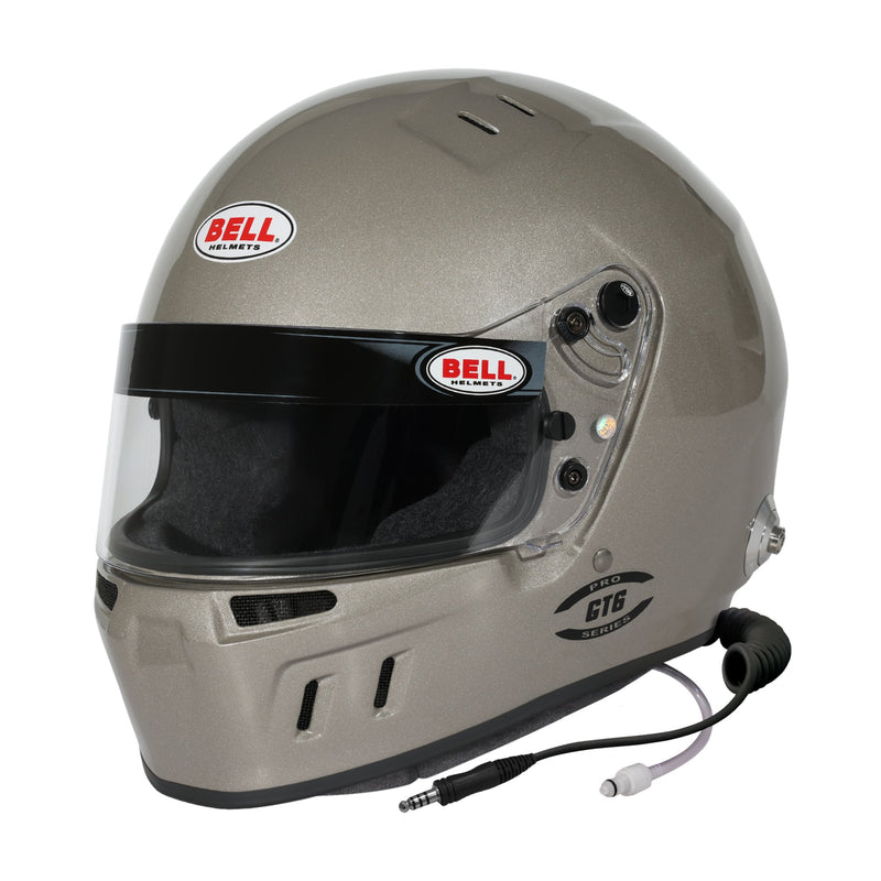 Bell GT6 RD-4C/EC PRO Closed-Cockpit Racing Helmet - Snell SA2025 | FIA, FIA8859-2024 | Snell SA2025 | Metallic Titanium Silver