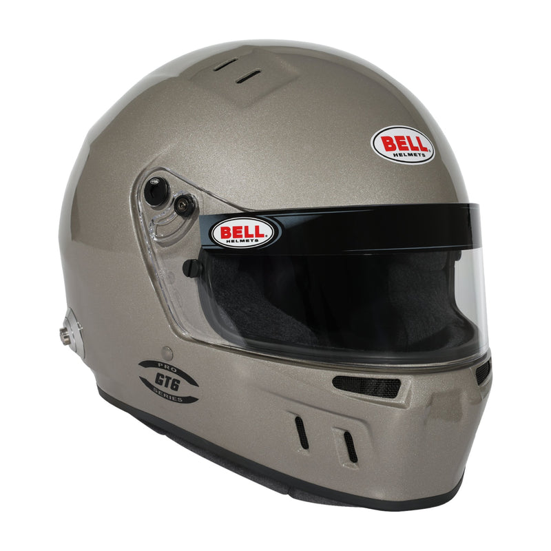 Bell GT6 RD-4C/EC PRO Closed-Cockpit Racing Helmet - Snell SA2025 | FIA, FIA8859-2024 | Snell SA2025 | Metallic Titanium Silver