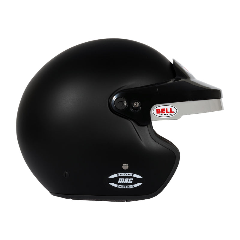 bell open face bike helmet seven zero seven Bell MAG SPORT Open Face Motorsport Racing Helmet - Snell SA2025, Snell SA2025 | Matte Black