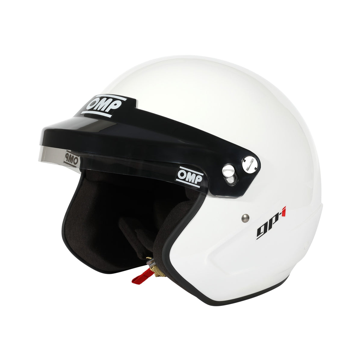 OMP GP-I Open-Face Racing Helmet - Snell SA2025, Snell SA2025 | White