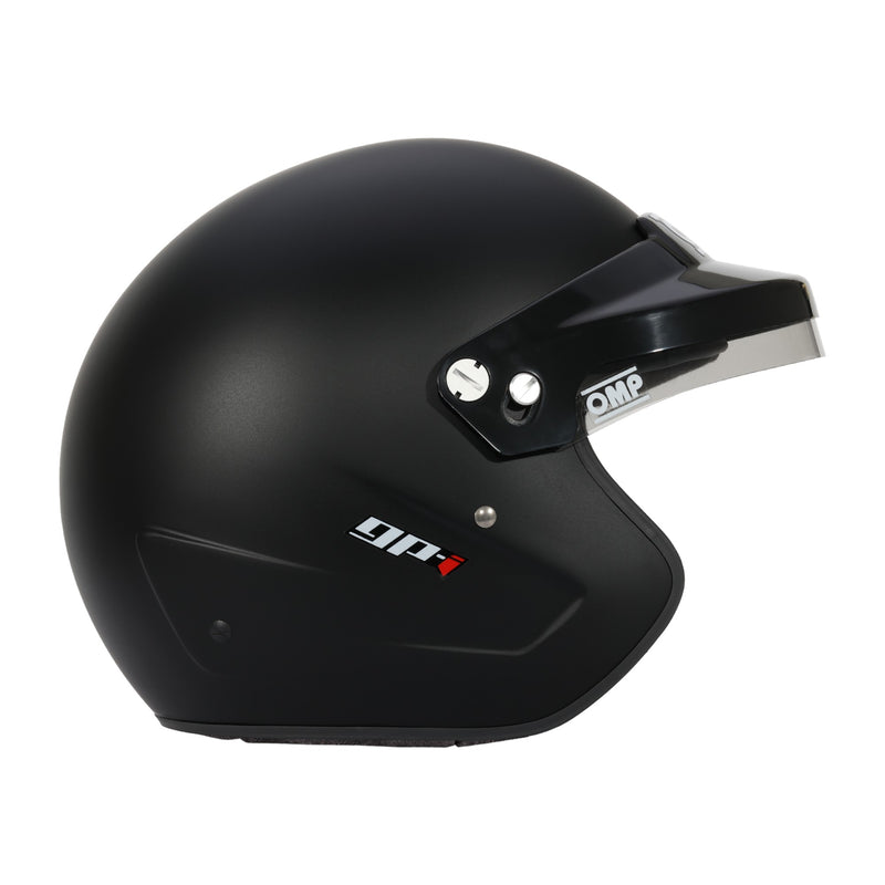 full face black motorcycle helmets snell OMP GP-I Open-Face Racing Helmet - Snell SA2025, Snell SA2025 | Matte Black