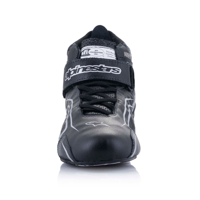 Alpinestars Tech-1 T V3 Racing Shoes SFI - Black/Silver - Front - Fast Racer