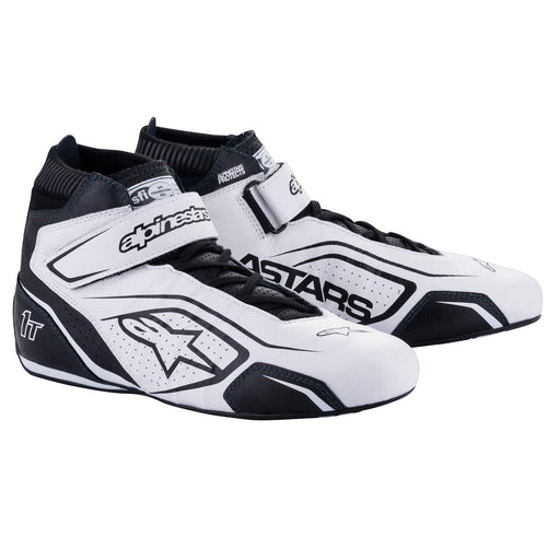 Alpinestars Tech-1 T V3 Racing Shoes SFI - White/Black - Fast Racer