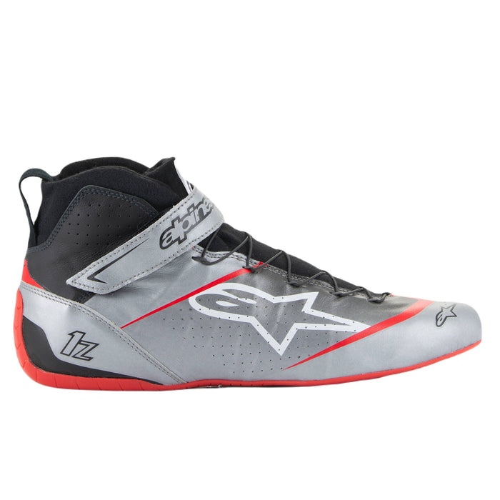 Alpinestars Tech-1 Z V3 Racing Shoes SFI - Silver/Black/Red - External - Fast Racer